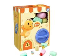 LUXBUT Egg Claw Machine for Kids Egg Vending Machine with 6 Eggs Twisting Capsules Fun and Games Birthday Gifts for Over 3 Years Boys & Girls