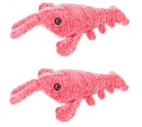 LUXBUT Floppy Lobster Dog Toys Floppy Lobster Interactive Dog Toy 36cm Electric Plush Floppy Lobster Dog Chew Toy USB Charging Pet Interactive Toys Moving Dog Toy Cat Chewing Stuffed Toy (1 Pack)