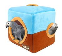 LUXBUT Large Size Parrot Nest House - Winter Warm Bird Snuggle Hut Hanging Birds House Cage Hideaway Cave Bed for Large Birds Amazon Parrots African Grey Cockatoos Macaws