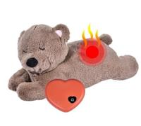 LUXBUT Puppy Heartbeat Stuffed Toy Soft Plush Sleeping Buddy Behavioral Aid Dog Toy Dog Heartbeat Toy Sleeping Buddy Behavioral Aid Toy Puppy Heart Beat Toy for Puppies Dog Pet (Dog)