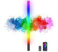 LUXCEO Lámpara LED de vídeo Mood1S, control de aplicación, batería integrada de 2500 mAh, 85 cm, luz de fotografía RGB para YouTube, TikTok, transmisión de juegos, bar, iluminación de fotos