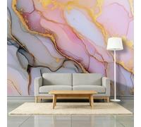 Luxe Art - Papel pintado fotográfico de 300 x 210 cm, papel pintado fotográfico de mármol rosa pálido, para sala de estar, dormitorio, hotel, sofá, TV, decoración de fondo