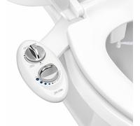 Luxe Bidet Neo 120 - Self Cleaning Nozzle - Fresh Water Non-Electric Mechanical Bidet Toilet Attachment (white and white)