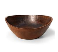 Luxe Designs Cuenco decorativo de madera, cuencos de servir aptos para alimentos, cuencos de madera para decoración, frutas, ensalada o palomitas de maíz, cuenco grande para encimera de cocina (12 x