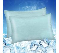 Luxear Fundas de Almohada Refrescantes ARC-Chill, Set de 2, Fibra de Enfriamiento Q-MAX >0.5, Transpirable, Hipoalergénica, Funda de Cojín con Cremallera Oculta, 40 x 80 cm