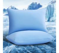 Luxear Fundas de Almohada Refrescantes ARC-Chill, Set de 2, Fibra de Enfriamiento Q-MAX >0.5, Transpirable, Hipoalergénica, Funda de Cojín con Cremallera Oculta, 40 x 80 cm