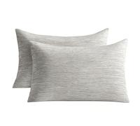Luxear Fundas de Almohada Refrescantes para Sudor Nocturno 40x80cm, Funda de Almohada Supersuave Japonesa ARC-Chill Q-MAX 0,5 Fibra de Refrigeración Transpirable Gris