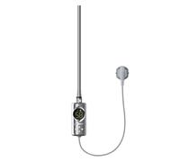 LuxeBath Elemento Calefactor Eléctrico 600W de Acero Inoxiable Cromado para Radiadores, con Termostato y Pantalla Digital, Regulador Electrónico y Temporizador, Calentador de Inmersión con Enchufe