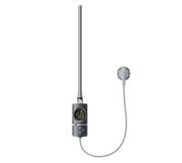 LuxeBath Elemento Calefactor Eléctrico 900W de Acero Inoxiable Antracita para Radiadores, con Termostato y Pantalla Digital, Regulador Electrónico y Temporizador, Calentador de Inmersión con Enchufe