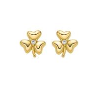 LUXENTER Pendientes acabados en Oro 18K. Color Dorado. Pendientes Pequeños. Joyas para Mujer - Modelo Furne