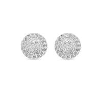 LUXENTER Pendientes acabados en Rodio. Color Blanco. Pendientes Pequeños. Joyas para Mujer - Modelo Gardsil