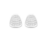 LUXENTER Pendientes con Circonita Brillante acabados en Plata. Color Blanco. Pendientes pequeños. Joyas para Mujer -Modelo Musa