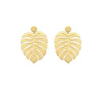 LUXENTER Pendientes de Acero acabados en Oro 18K. Color Dorado. Joyas para Mujer - Modelo Mizay