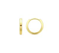 LUXENTER Pendientes de Aro acabados en Oro 18K. Color Dorado. Joyas para Mujer - Modelo Erespa