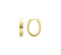 LUXENTER Pendientes de Aro acabados en Oro 18K. Color Dorado. Joyas para Mujer - Modelo Firax