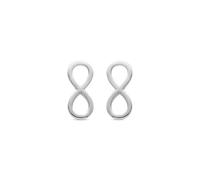 LUXENTER Pendientes Infinity acabado plata