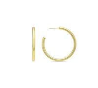 LUXENTER Pendientes Polur acabado oro amarillo 18k