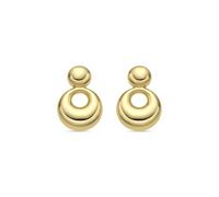 LUXENTER Pendientes Sisma acabado oro 18k