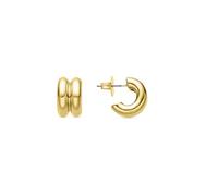 LUXENTER Pendientes Zakev acabado ens en oro amarillo de 18k
