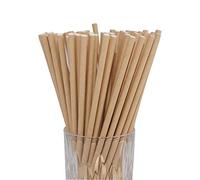 LUXENTU Pajitas de Papel - 100, 300, 500 o 1000 Piezas - (500, Beige)