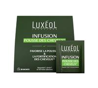 Luxeol - Infusión de crecimiento del cabello(1) - Crece (1) & Fortificación(2) - Fórmula 100% natural - Rúcula, Ortia, Verbena olorosa - Programa de cabello 1 mes - 30 bolsitas