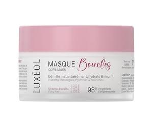 Luxéol - Máscara de pelo rizado - Nutre, hidrata y desenreda instantáneamente los rizos - Limite los frisottis - Perfume gourmand - Método Curly Hair - Sin siliconas - Fabricado en Francia - 200 ml