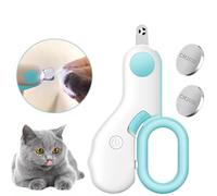 LuxeOne Cortaúñas LED para mascotas, recortador de uñas de gato actualizado 2024, cortaúñas para gatos de interior, cortaúñas para gatos, perros, conejos, gatitos, herramienta de aseo de mascotas para