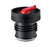 LUXEPRO Tapón Pico cebador compatible con Termos Stanley, polipropileno duradero, rosca segura, diseño ergonómico negro con pico rojo, Compatible con 473ml, 750ml, 1L, 1.4L, 1.9L.