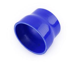 LUXERAD Codo recto azul reductor acoplador de silicona reforzado manguera ID 63-85mm, 4 capas para tubería industrial hidráulica de turbo/intercooler/admisión
