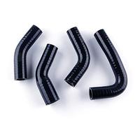 LUXERAD Compatible con Yamaha RZ350 RD350 RD RZ 350 YPVS Kit de manguera de refrigerante de radiador de silicona (negro)