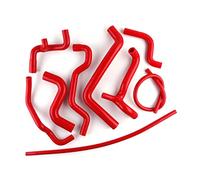 LUXERAD Kit de tubo refrigerante de silicona para radiador para Volkswagen Golf MK3 GTI 2.0L 8V 115CV 1992-1998 (Rojo)
