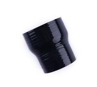 LUXERAD Manguera acopladora reductora de silicona recta, diámetro interior de 70 mm a diámetro interior 80 mm, turbo, enfriador intermedio, tubería de admisión, hidráulica industrial, color negro