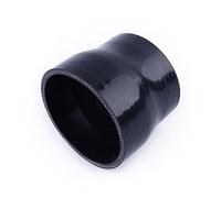 LUXERAD, Manguera de acoplamiento recto reductora de silicona de 3 a 3.5 pulgadas, acoplador reductor de 4 capas turbo reforzado con tuberías de admisión industrial (3 a 3.5 pulgadas, negro)