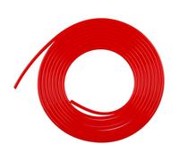 LUXERAD, Manguera de vacío de silicona de alto rendimiento, diámetro interior = 4 mm, diámetro exterior = 8 mm, longitud = 3 metros, manguera de vacío de silicona, tubo universal de 4 mm x 8 mm, rojo
