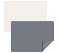 Luxeu Tapete de Silicona, 2 Piezas 65x45cm Mantel Silicona Manualidades, Antideslizante y Antiadherente, Tapete para Resina Epoxi Manualidades, Pintar Niños, Protectores Encimera