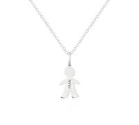 LUXFAN´S FANTASY DELUXE Collar con Niños o Niñas personalizado en Plata de Ley 925 y Bañado en Oro. Regalo para Madres, Abuelas, Día de la Madre, Navidad, Cumpleaños. Hecho en España. (1 Niño Plata)