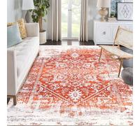 LuxFocus Alfombra grande de 200 x 290 cm, lavable a máquina, antideslizante, para entrada, dormitorio, mesita de noche, cocina, pasillo, sala de estar, lavandería, interior, suave, pelo bajo, floral,