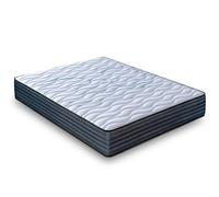 LUXIABED Colchon 135x190 Muelles Ensacados Dual: Caras Diferenciadas. Confort + Firmeza Media MemorySens. Higiénico y Transpirable. Individual Color Gris. Modelo Fantasy Altura 26 cm