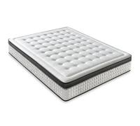 LUXIABED Colchon 150x200 Viscoelastica Dual: Caras Diferenciadas. Confort + Firmeza Media MemorySens. Higiénico y Transpirable. Individual Color Gris. Modelo Premium Altura 30 cm