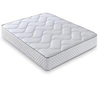 LUXIABED Colchón 90X200 Viscoelastica Plus Adaptable Reversible Invierno Verano Individual. Antiácaros y Transpirable. Núcleo Flexycell. Confort + Firmeza Media Blanco. Modelo Genius Altura 30 cm