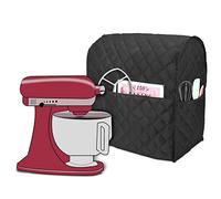 Luxja Cubierta a Prueba de Polvo para KitchenAid Batidora Amasadora | Cubierta Adecuado 4,3 Litros y 4,8 Litros KitchenAid Batidora Amasadora, Negro Acolchado