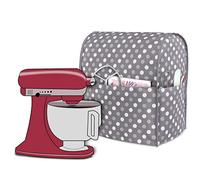 Luxja Cubierta a Prueba de Polvo para KitchenAid Batidora Amasadora | Cubierta Adecuado 4,3 Litros y 4,8 Litros KitchenAid Batidora Amasadora, Puntos Grises