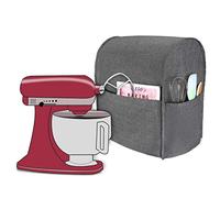 Luxja Cubierta a Prueba de Polvo para KitchenAid Batidora Amasadora | Cubierta Adecuado 4,3 Litros y 4,8 Litros KitchenAid Batidora Amasadora, Gris