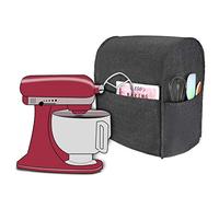 Luxja Cubierta a Prueba de Polvo para KitchenAid Batidora Amasadora | Cubierta Adecuado 4,3 Litros y 4,8 Litros KitchenAid Batidora Amasadora, Negro