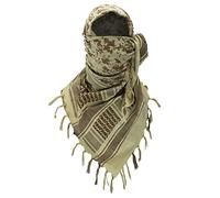 Luxns - Bufanda táctica militar Shemagh del desierto, 100 % algodón, Keffiyeh, para hombres y mujeres, Desert Camo, talla única
