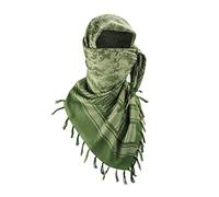 Luxns Chalina táctica militar shemagh para el desierto, 100% algodón, kefia, para hombres y mujeres, Camo Verde, talla única