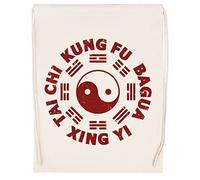 Luxogo Kung Fu Tai Chi Xingyi Bagua Symbol Trigrams Bolsa De Gimnasio Con Cordón Beige Unisex Drawstring Bag Gym