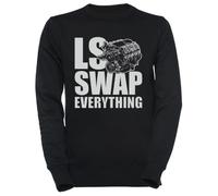 Luxogo LS Swap Everthing Jersey negro unisex para hombres y mujeres unisex Black Jumper Men's Women's