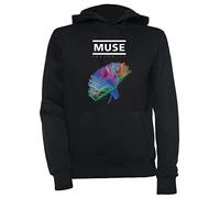 Luxogo Muse The 2nd Law Unisexo Negro Sudadera con Capucha Hombre Mujer Unisex Black Hoodie Men's Women's