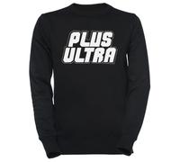Luxogo Plus Ultra !!! Suéter negro unisex para hombres y mujeres unisex Black Jumper Men's Women's